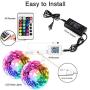 LED Lights for Bedroom Bluetooth 65.6ft,2 Rolls of 32.8ft,Dalattin Smart LED Strip Lights Sync to Music Color Changing Lights 5050 RGB with APP Control,Remote for Room,Kitchen,Party