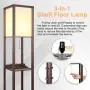 3-in-1 Shelf Floor Lamp with 2 Fast Charging USB Ports and 1 Power Outlet, 3-Tiered LED Shelf Floor Lamp, Shelf & Storage & LED Floor Lamp Combination, Modern Standing Light for Living Room, Bedroom 3-in-1 Shelf Floor Lamp with 2 Fast Charging USB Ports and 1 Power Outlet, 3-Tiered LED Shelf Floor Lamp, Shelf & Storage & LED Floor Lamp Combination, Modern Standing Light for Living Room, Bedroom