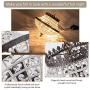 Vintage K9 Crystals Chandelier Classic Pendant Light Fixture for Living Room Entry Dining Room Staircase, Cone