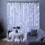 Dooit 9.8ft6.5ft300LED Curtain String Lights 8 Modes 29v UL Plug in for Christmas Party Wedding Ceremony Home Garden Bedroom Indoor/Outdoor Decorations （White）