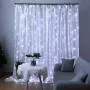 Dooit 9.8ft6.5ft300LED Curtain String Lights 8 Modes 29v UL Plug in for Christmas Party Wedding Ceremony Home Garden Bedroom Indoor/Outdoor Decorations （White）