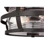 Westinghouse Lighting 6359500 Weatherby Two-Light Flush-Mount, Weathered Bronze Finish with Clear Glass Outdoor Ceiling Fixture