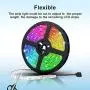 JMEXSUSS WiFi LED Strip Lights, 16.4ft Music Sync LED Light Strip, RGB 5050 Color Changing Rope Lights Compatible with Alexa, Google Home, Phone App, Remote Control Flexible Tape Lights for Bedroom