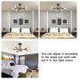 Miduxiy Sputnik Chandelier Modern Black Lighting Fixtures Ceiling Pendant Light 6 Lights for Kitchen Farmhouse Bedroom Dining Room
