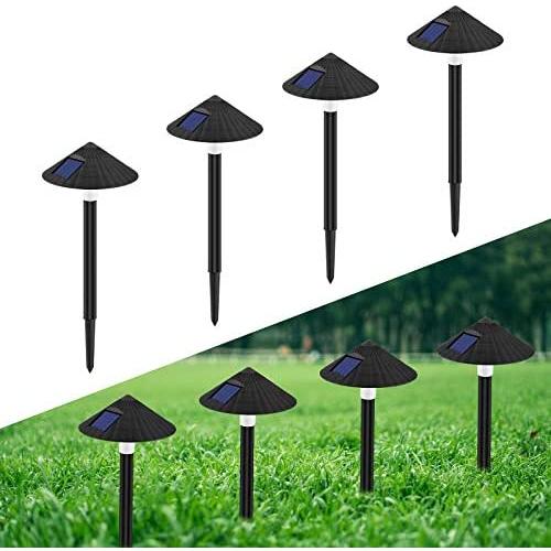 ZEVEZ Solar Lights Outdoor, 4 Pack Solar Pathway Lights Outdoor Waterproof, Umbrella, Outdoor Lights Solar Powered Decorative for Walkway Patio Yard Lawn -Warm White ZEVEZ Solar Lights Outdoor, 4 Pack Solar Pathway Lights Outdoor Waterproof, Umbrella, Outdoor Lights Solar Powered Decorative for Walkway Patio Yard Lawn -Warm White