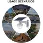 ECO-WORTHY LED Solar Flood Lights, 1500 Lumens Outdoor Dusk to Dawn Security Lights Super Bright IP67 Waterproof for Yard, Garden, Swimming Pool, Pathway, Basketball Court