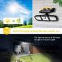 Ankishi Solar Motion Sensor Lights Outdoor, 74 LED 3 Adjustable Heads Solar Lights Outdoor, 1600LM Super Bright Solar Security Lights, IP67 Waterproof Solar Outdoor Lights For Porch Garden Yard Garage