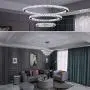 KROSON Crystal Chandelier Modern Led Chandelier Dining Room and Bedroom Chandelier Foyer Lighting Adjustable Ceiling Pendant Lighting Cool White 3 Rings Chandeliers KROSON Crystal Chandelier Modern Led Chandelier Dining Room and Bedroom Chandelier Foyer Lighting Adjustable Ceiling Pendant Lighting Cool White 3 Rings Chandeliers