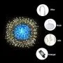 Homesprit Firework Lights 8 Pack 180 Led Copper Wire Starburst Lights with 8 Models, Power Supply Fairy Lights with Remote Control, Waterproof Outdoor Hanging Lights for Decor Garden Party Christmas