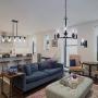 Infront Dining Room Chandelier 3-Light Farmhouse Light Fixture Rustic Chandelier Black Kitchen Island Lighting Indoor Chandelier