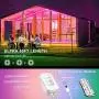 Nexillumi 50ft LED Strip Lights with IR Remote Ultra-Long LED Lights for Bedroom, Dorm, Room Decor App Control Music Sync LED Lights with Connectors (50Ft APP+ Remote+ Mic Control+ 3-Button Switch)