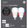 C by GE Smart LED Bulbs + Smart Plug Bundle (2 A19 RGB Light Bulbs + Smart Plug), Kids’ Color Light Bulbs for Bedroom Starter Kit, Google Home and Alexa, Light Bulbs