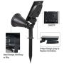 T-SUN Solar Spotlights 7 LED Outdoor Wall Lights, Auto ON/Off Adjustable Solar Lights for Tree, Patio, Yard, Garden, Driveway, Pool Area(3000K 1 Pack)