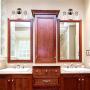 Alice House 14.6'' Vanity Lights with Hammered Glass, 2 Light Wall Lighting, Brushed Nickel Bathroom Lights Over Mirror, Bathroom Lighting AL6091-W2SN