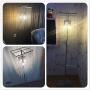 GDLMA Silver Crystal Raindrop Floor Lamp for Bedroom,Living Room,Girls Room or Wedding Gift