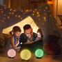 RENOOK 3.15'' Moon Lamp for Kids with Metal Stand, Timer Remote Control, 16 Colors 5 Brightness, Night Light