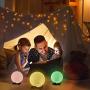 RENOOK 3.15'' Moon Lamp for Kids with Metal Stand, Timer Remote Control, 16 Colors 5 Brightness, Night Light