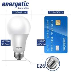 24 Pack A19 LED Light Bulb, 60 Watt Equivalent, Daylight 5000K, E26 Medium Base, Non-Dimmable LED Light Bulb, UL Listed