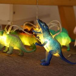 String Lights with Bright Dinosaurs  12LEDS  Realistic Looking Dinosaurs Light Children Gift Plastic Toy Super Fun Dino Lights