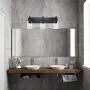 VINLUZ Vanity Bathroom Light Fixture Black 3 Lights Rustic Wall Sconce Lighting with Clear Glass Shade Vintage Porch Wall Lamp Bedroom Living Room VINLUZ Vanity Bathroom Light Fixture Black 3 Lights Rustic Wall Sconce Lighting with Clear Glass Shade Vintage Porch Wall Lamp Bedroom Living Room