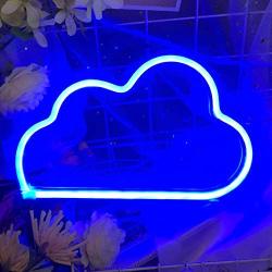 Protecu Cloud Light Neon Sign, LED Signs for Bedroom Neon Signs for Wall Decor, Neon Lights Light Up Signs for Kids Living Room, Birthday, Wedding Party, Christmas, New Year Home Decor (Blue)