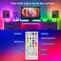 QJB LED Strip Lights, 65.6ft RGB Music sync Color Changing Lights,for Bedroom
