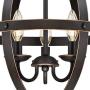 Westinghouse Lighting 6341800 Stella Mira Three-Light Pendant, Oil Rubbed Bronze Finish with Highlights