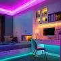 Bluetooth LED Strip Lights 32.8ft/10M App Control, ZHT Sync with Music RGB Color Changing Strip Light for Bedroom Ceiling Kitchen & TV, Rope Light 300pcs Led Waterproof IPX65, Safety Use.