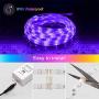 LED Strip Lights, 32.8ft 5050 RGB Color Changing LED Lights Strip with 44-Key IR Remote Controller, Strong 3M Adhesive and 12V Safety Power Supply, Ideal for Home Bedroom and Holiday Decoration