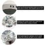 Modern Crystal Ceiling Light Flush Mount Round LED Chandeliers Lamp with 6000K for Bedroom Dining Room Living Room Hallway Foyer Entry ( 30w Cool White)