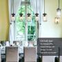 Farmhouse Chandelier 5 Lights Glass Mason Jar Pendant Lighting Dining Room Light Fixture Adjustable Linear Hanging Lamp for Kitchen Island Dining Room Living Room