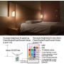 BIGLIGHT Wireless Wall Sconce Light Battery Operated, Multi Color Changing, Remote Controlled, Dimmable Night Light, RGB Stick on Lamp for Hallway Bathroom Kids Bedroom Home Decor Mood Lighting