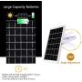 Solar Lights Outdoor Indoor,HUOKU LED Solar Pendant Light Motion Sensor with Remote Control,IP65 Waterproof,Solar Shed Light with Double Head for Shed,Yard,Patio,Barn,Garage,3000K
