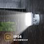 LUTEC LED 3000 Lumen 32W 5000K Integrated Dual-Head Floodlight Outdoor Dusk to Dawn Waterproof Exterior Security Wall Light for Patio Garden Yard
