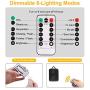 GreenClick LED Rope Lights Outdoor, Connectable 72ft 200 LED String Lights Plug in with Remote, Waterproof Dimmable 8 Modes Fairy String Lights with Timer for Christmas Deck Patio Pool Wedding Party