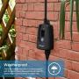 DEWENWILS Outdoor Light Sensor Timer, Weatherproof Countdown Photocell Plug in Timer with 2 Grounded Outlets for Christmas Light,String Light Garden Holiday 15 A, 1/2 HP, UL Listed