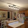 5-Light Industrial Pendant Lighting, Metal Caged Vintage Hanging Pendant Light, Rustic Pendant Light Fixture for Kitchen Dining Room, E26 Base Edison Island Lights(Bulb Not Included)