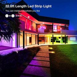 Led Strip Lights, Charkee 32.8ft 5050 Led Lights, 300leds Color Changing Kit with Remote, Led Rope Lights for Bedroom, Led Tape Light Kit for Indoor Outdoor Decoration