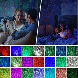 Star Projector Night Light,BS ONE Ocean Wave Starry Light Projector, Galaxy Projector for Kids Bedroom/Game Rooms/Home Decoration/Night Light Ambiance with Bluetooth Speaker and Remote Control