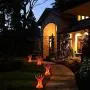 MAOKOT Solar Lights, Flickering Flame Solar Lights Outdoor, Burning Witch Hand Waterproof Decorative Solar Lantern Lights for Garden, Lawn,2 Pack
