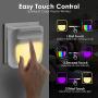 Plug in Night Light for Kids Dimmable - Color Changing LED Nightlight, Dusk to Dawn, Warm White Night Lamp for Baby Room, Bedroom, Hallway, Kitchen, Bathroom, Stairs (RGB 2PC)