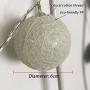 Gladworts Decorative String Lights for Living Room Globe Grey Bedroom Decor Balls, Battery Operated Indoor Light for Home Decor, 10ft