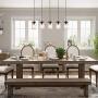Kitchen Island Lighting,5-Lights Farmhouse Chandeliers for Dining Rooms,Mason Jar Lights Pendant Lighting for Kitchen Island