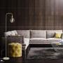 Globe Electric Holden 70'' Floor Lamp, Matte Brass, in-Line On/Off Foot Switch 67068