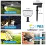 Jior Solar Landscape Spot Lights Outdoor 32 LED IP65 Waterproof Wireless Lights for Garden Yard Driveway Walkway Pool Patio (Warm White-2 Pack)