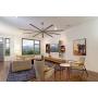 Big Air 96'' Industrial Indoor/Outdoor Ceiling Fan, 6 Speed with Remote, Silver
