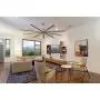 Big Air 96'' Industrial Indoor/Outdoor Ceiling Fan, 6 Speed with Remote, Silver