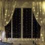 BANQLE Curtain Lights/String Light 300 LED 9.8Ft9.8Ft Fairy Lights with 8 Modes and Remote USB Powered Plug Garden Bedroom Outdoor Indoor Christmas Party（Warm White）