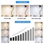LED Desk Lamp with Clamp 3 Color Modes 10 Brightness Dimmer 360°Flexible Gooseneck USB Eye Protection Desk Light Clip on Reading Light for Bedroom Bed Headboard Office