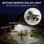 Onforu LED Solar Motion Sensor Light Outdoor, 2000LM 3000mAh Security Lights Solar Powered with 3 Adjustable Heads, Solar Flood Light with 3 Modes, IP65 Waterproof Solar Wall Light for Yard Pathway